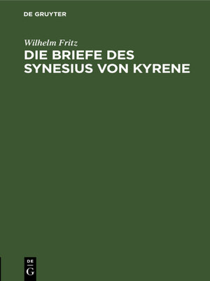 cover image of Die Briefe des Synesius von Kyrene